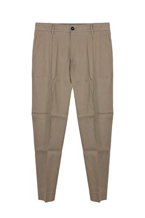 Pantalone in lino e cotone color fango BE ABLE | RICCARDOCCREGLAQFANGO